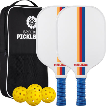 White Pickleball Paddle Set